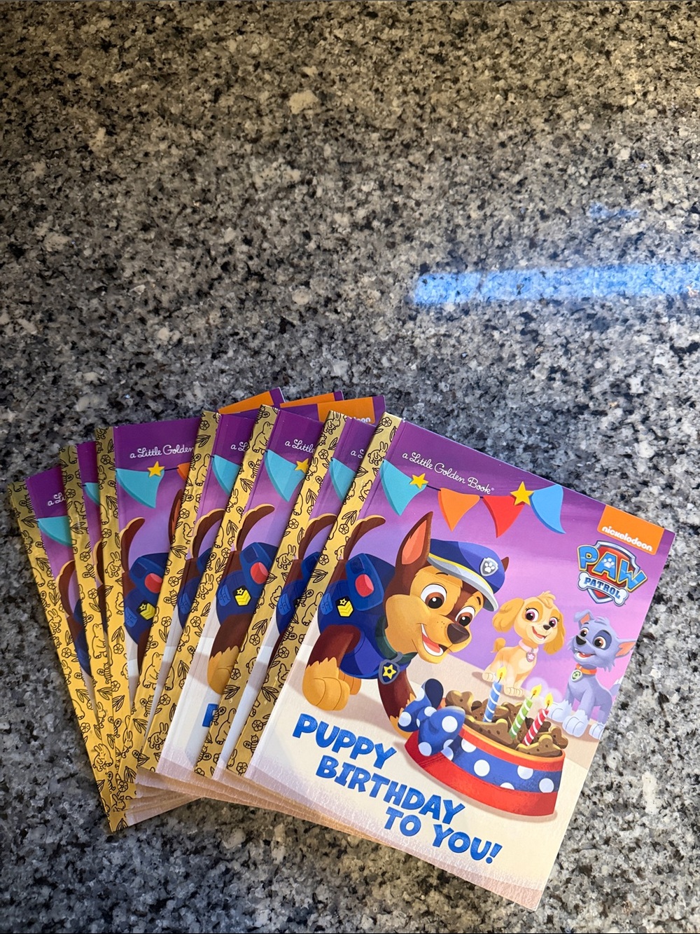 Lot of 7: Nickelodeon PAW Patrol Puppy Birthday To You! Little Golden Books